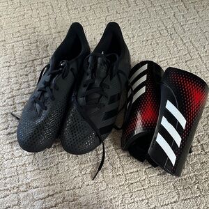 Adidas Black and Red Soccer Set